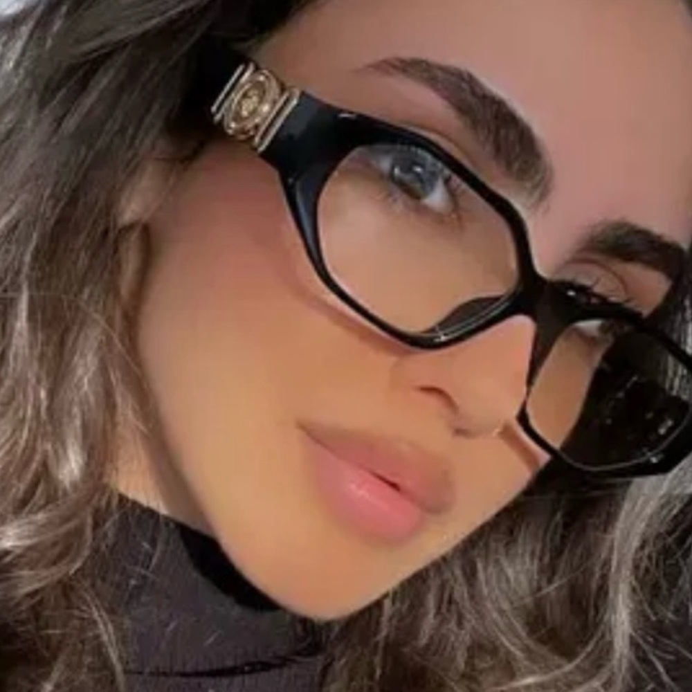 Versace Black and Gold Glasses Bold Modern Design